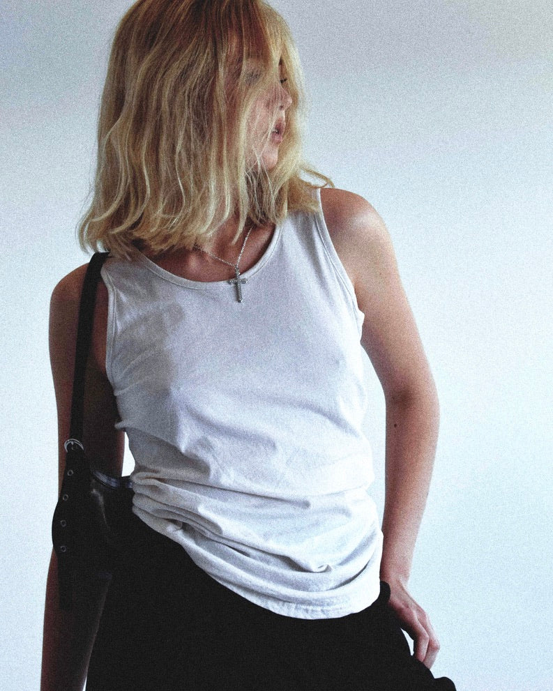 TANK TOP DAMSKI WHITE 5TH ANNIVERSARY