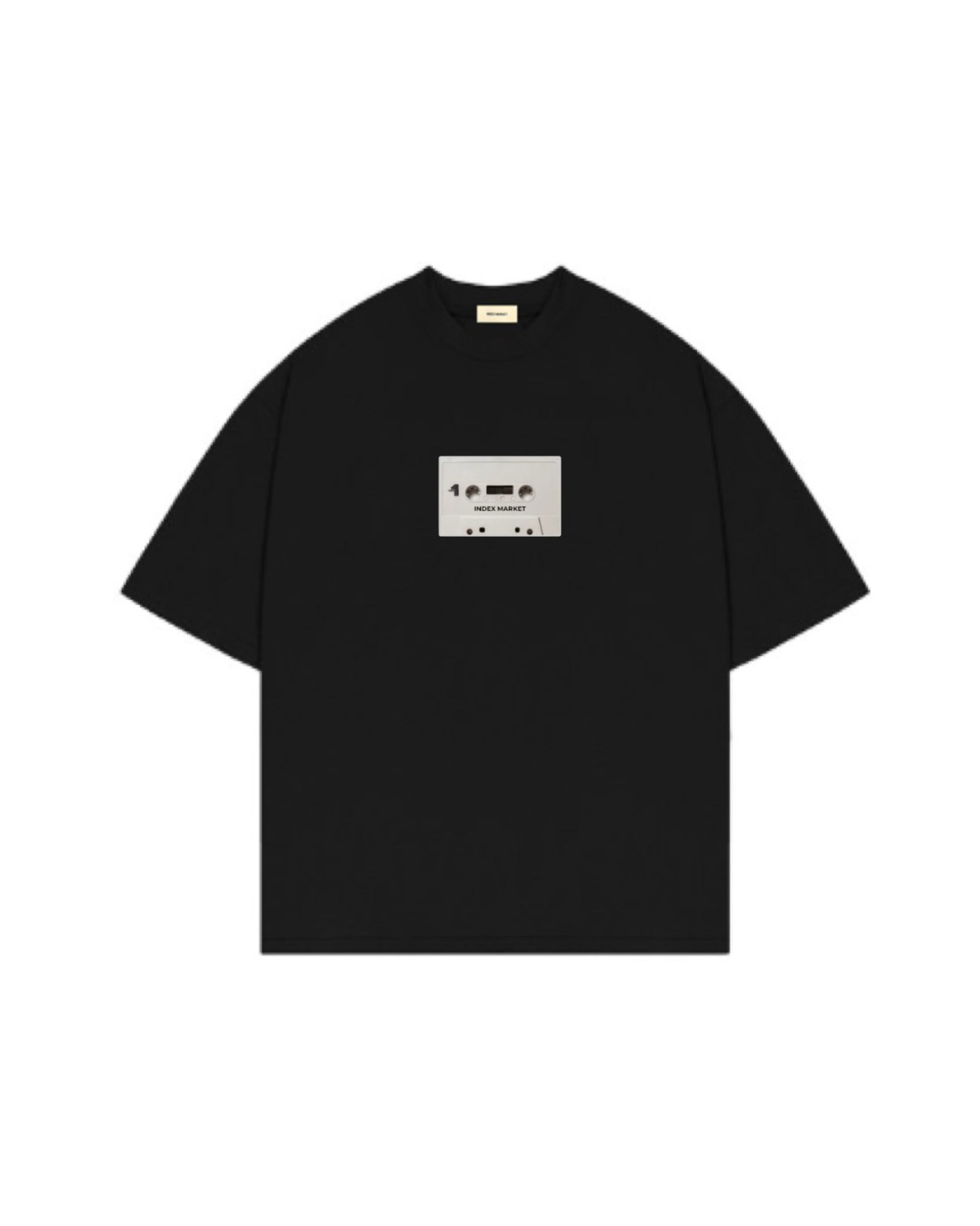 KOSZULKA INDEX MARKET CASSET BLACK 5TH ANNIVERSARY