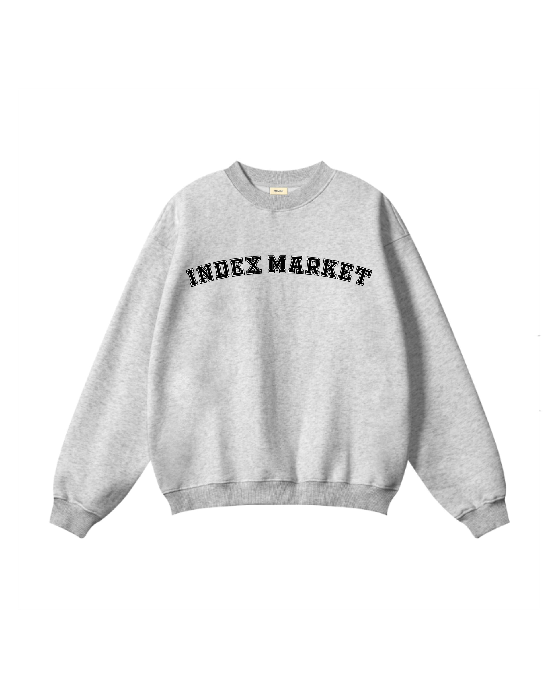 BLUZA INDEX MARKET COLLAGE GREY 5TH ANNIVERSARY