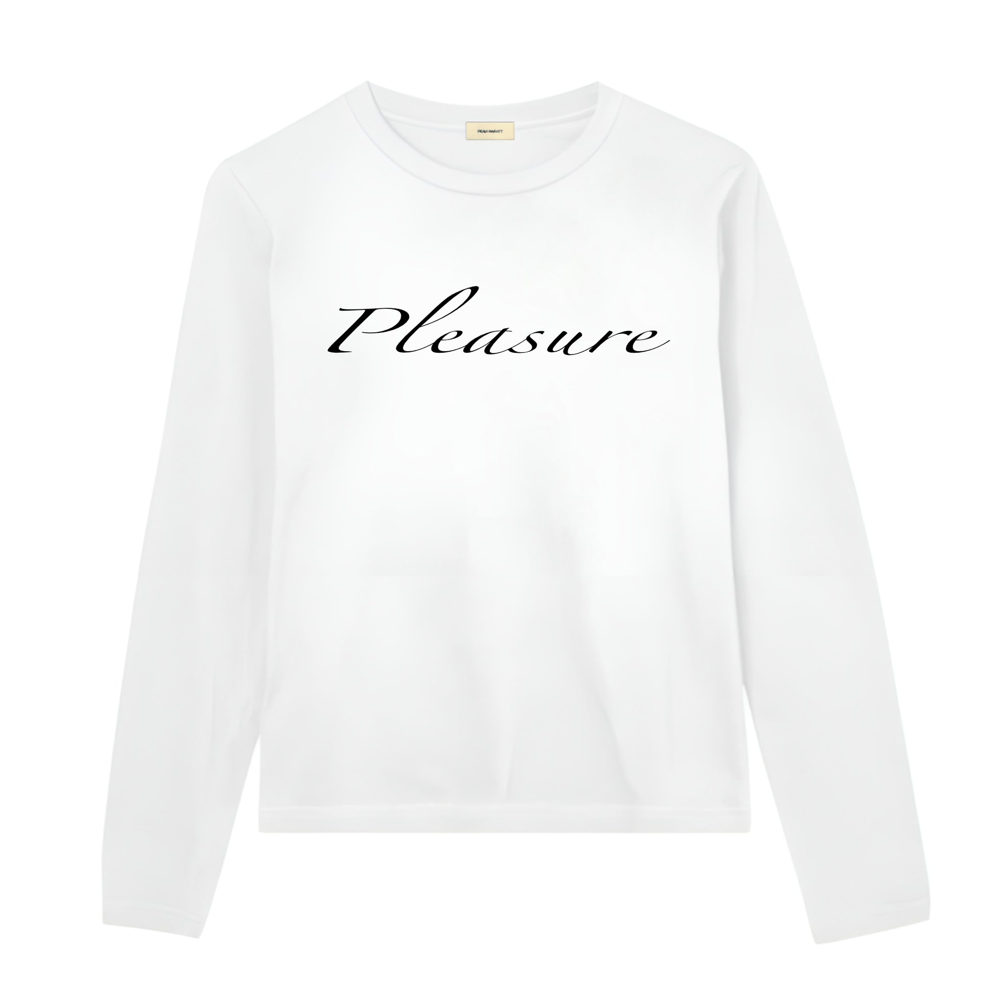 KOSZULKA Z DŁUGIM RĘKAWEM PLEASURE WHITE