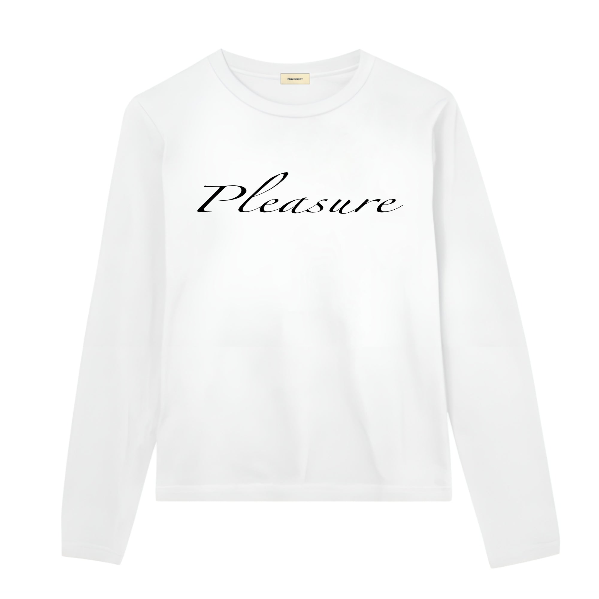 KOSZULKA Z DŁUGIM RĘKAWEM PLEASURE WHITE