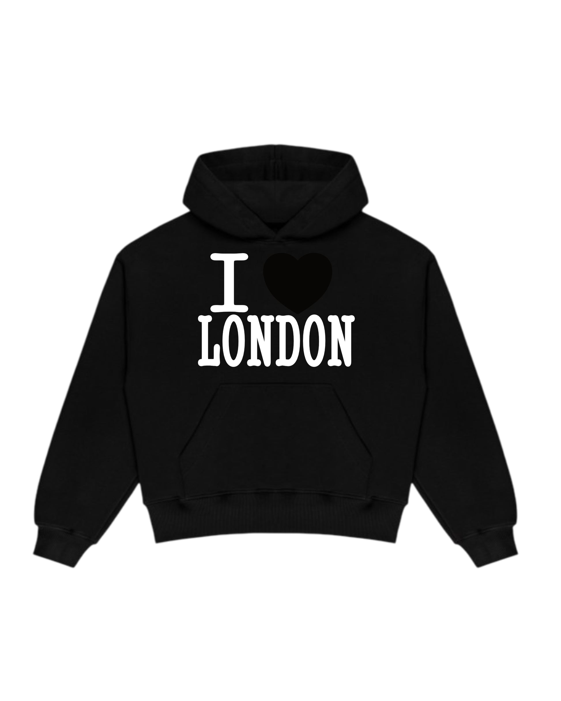 BLUZA Z KAPTUREM INDEX MARKET ILOVELONDON BLACK 5TH ANNIVERSARY