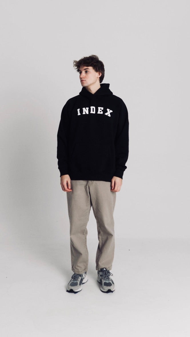 BLUZA Z KAPTUREM INDEX MARKET BLACK NEW COLLAGE 5TH ANNIVERSARY