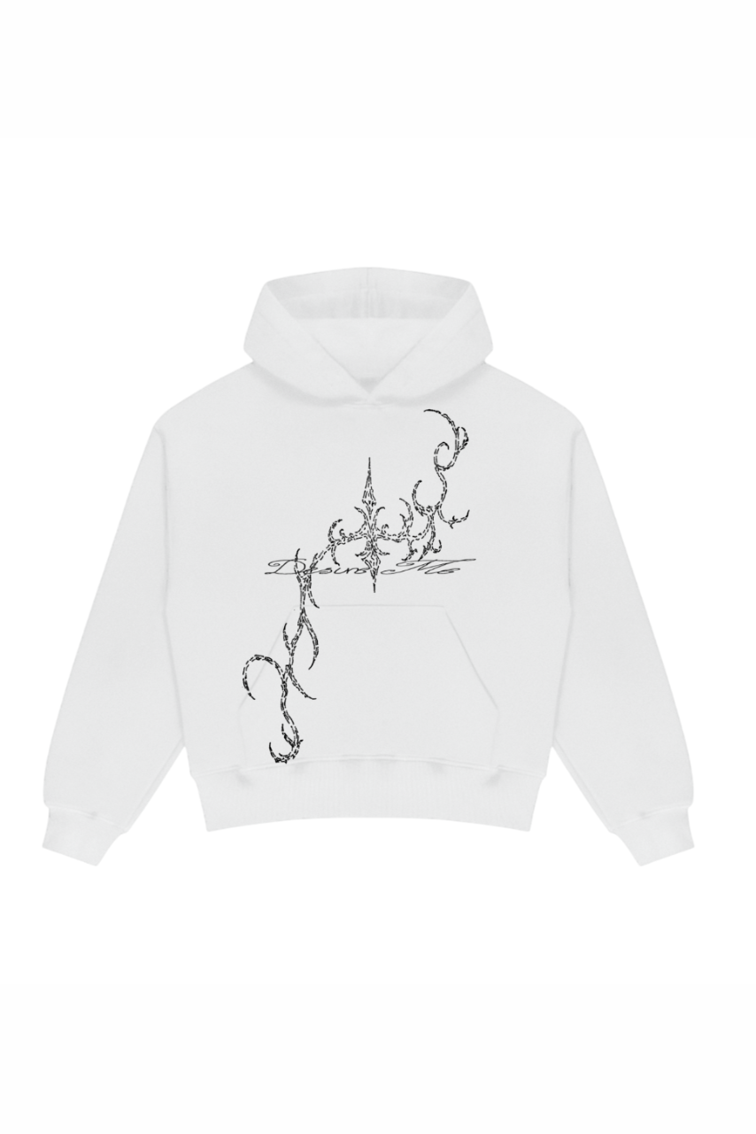 BLUZA Z KAPTUREM DESIRE ME WHITE