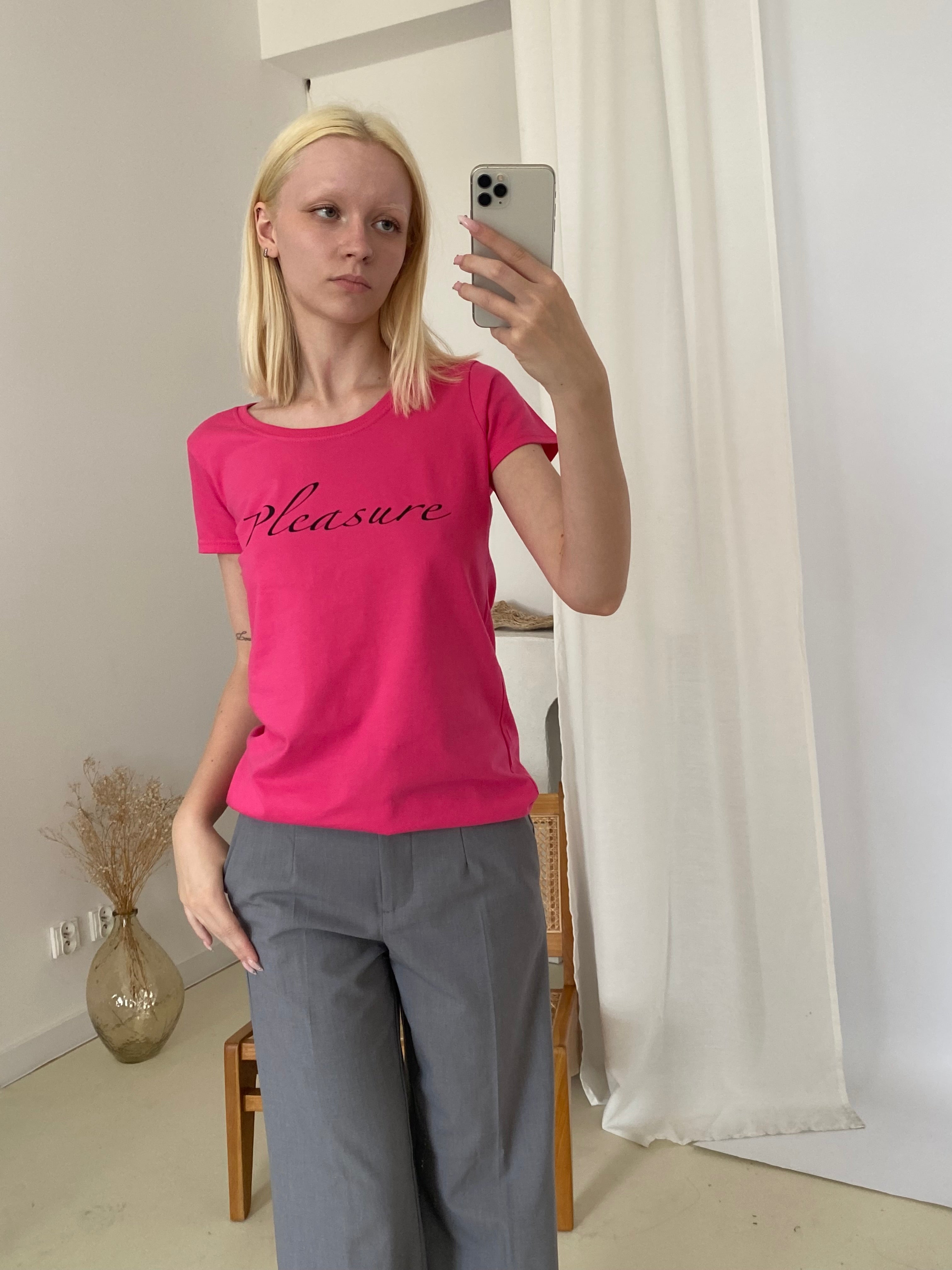 KOSZULKA PLEASURE BRIGHT PINK