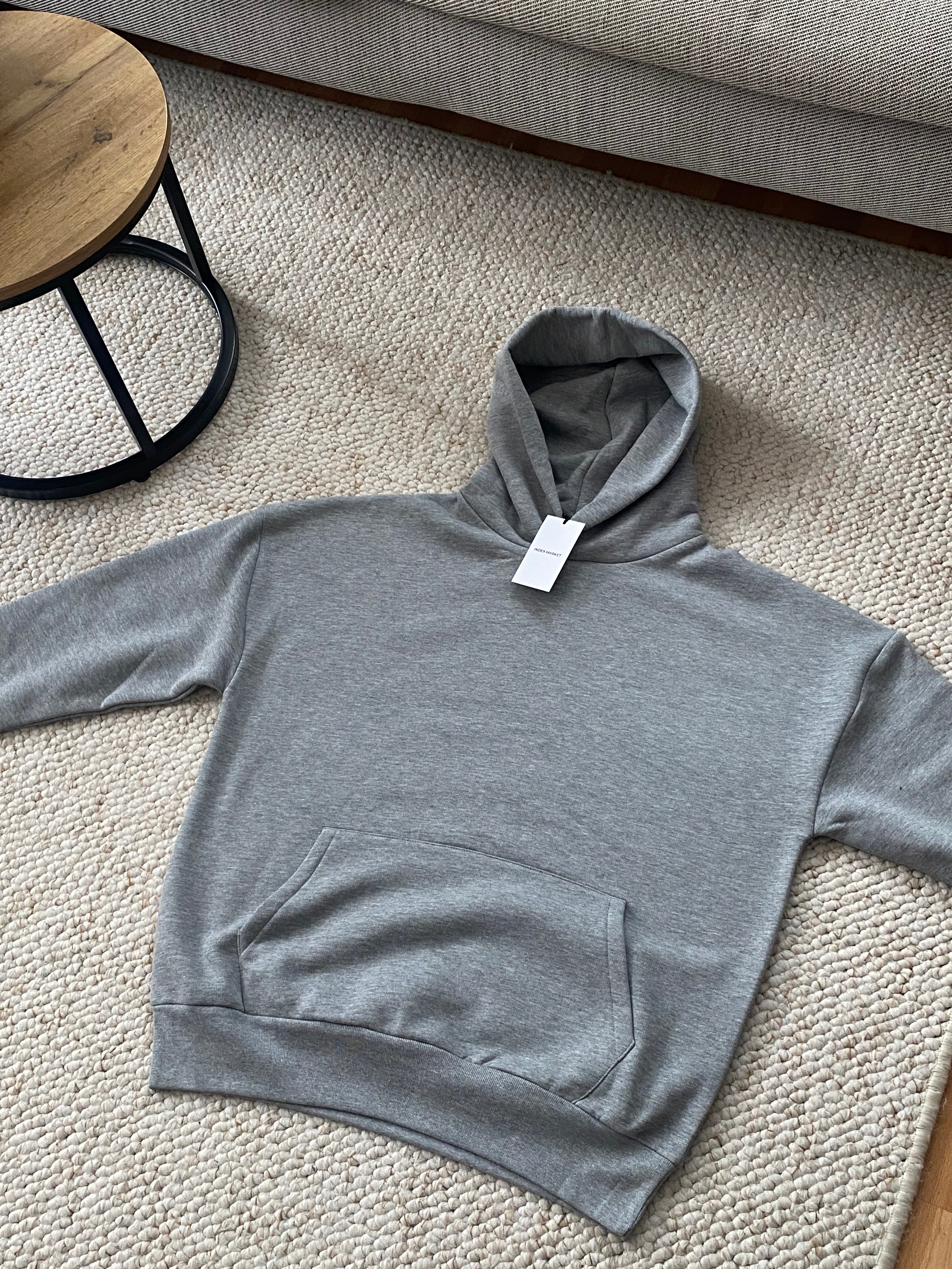 BLUZA Z KAPTUREM GREY BASIC
