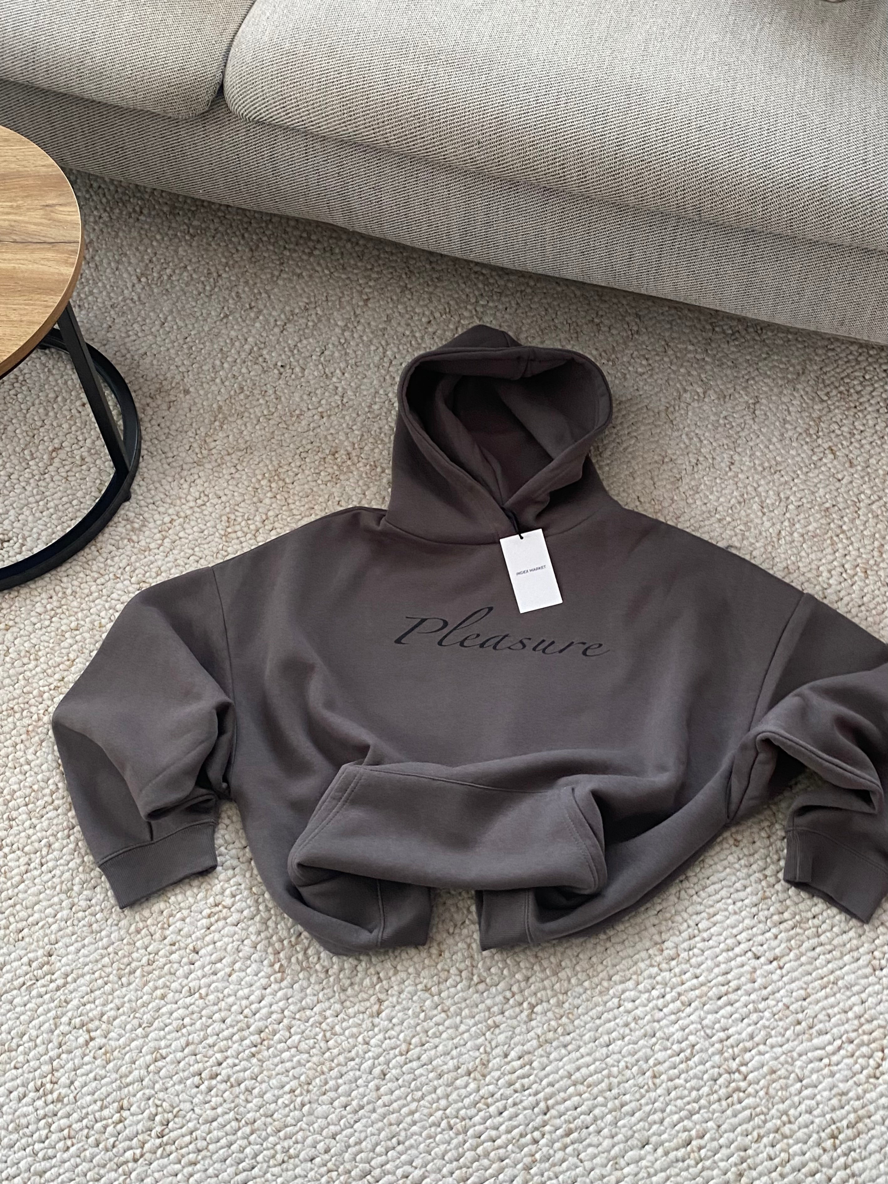 BLUZA Z KAPTUREM INDEX MARKET PLEASURE BROWN 5TH ANNIVERSARY