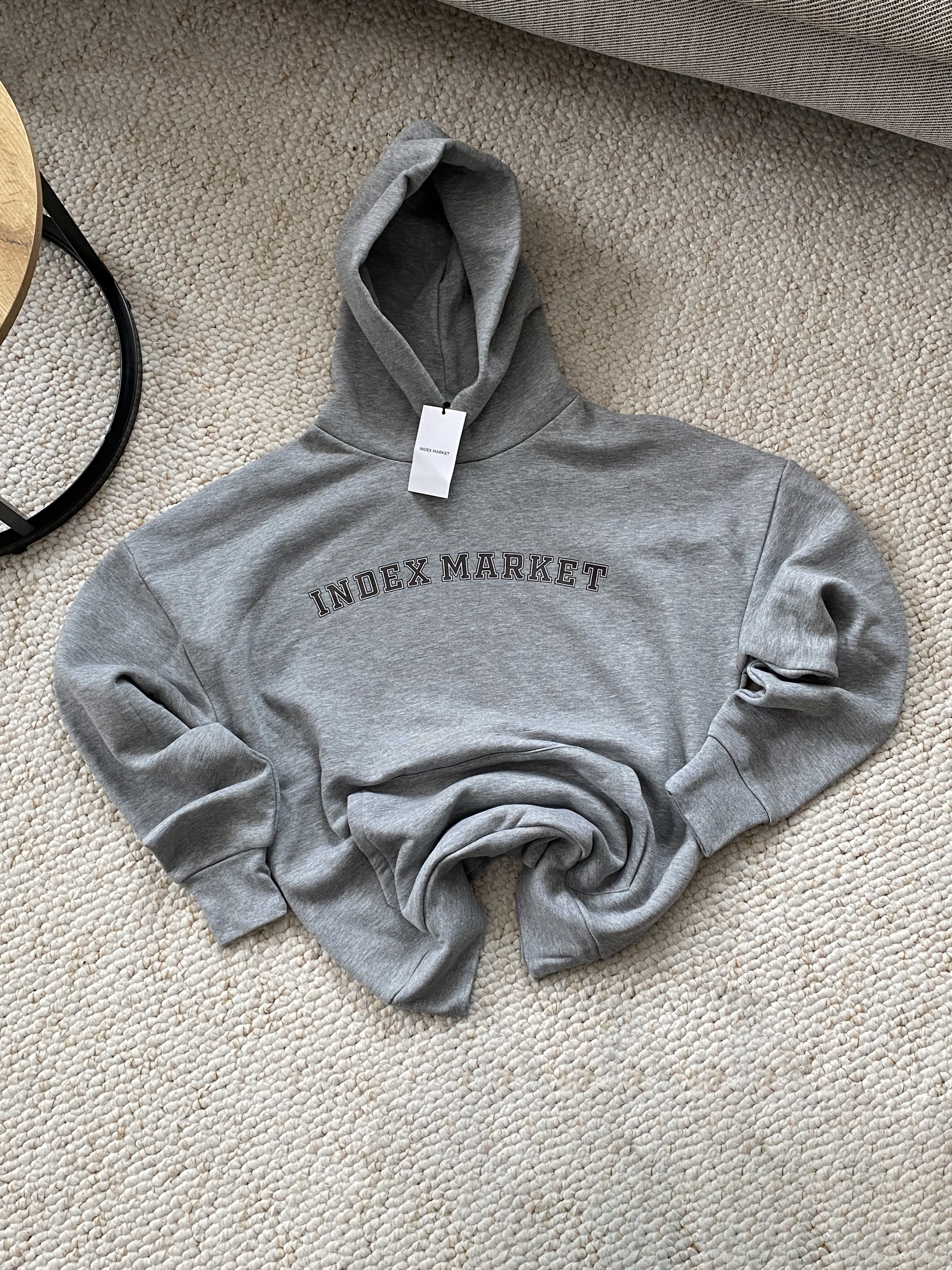 BLUZA Z KAPTUREM INDEX MARKET GREY COLLAGE 5TH ANNIVERSARY
