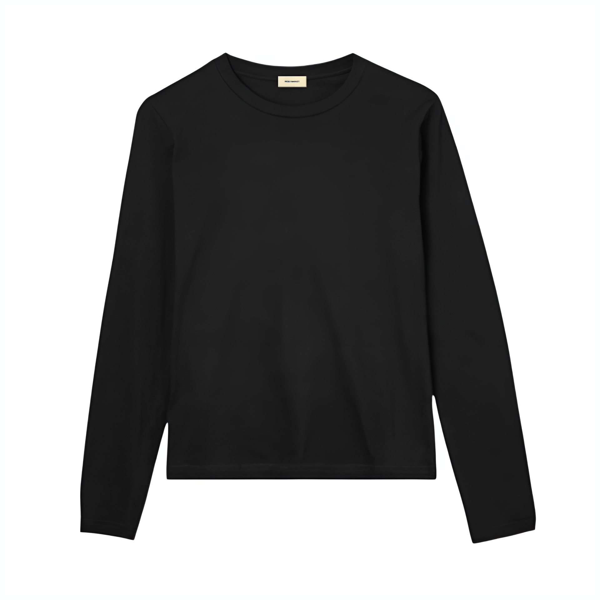 KOSZULKA Z DŁUGIM RĘKAWEM BASIC BLACK