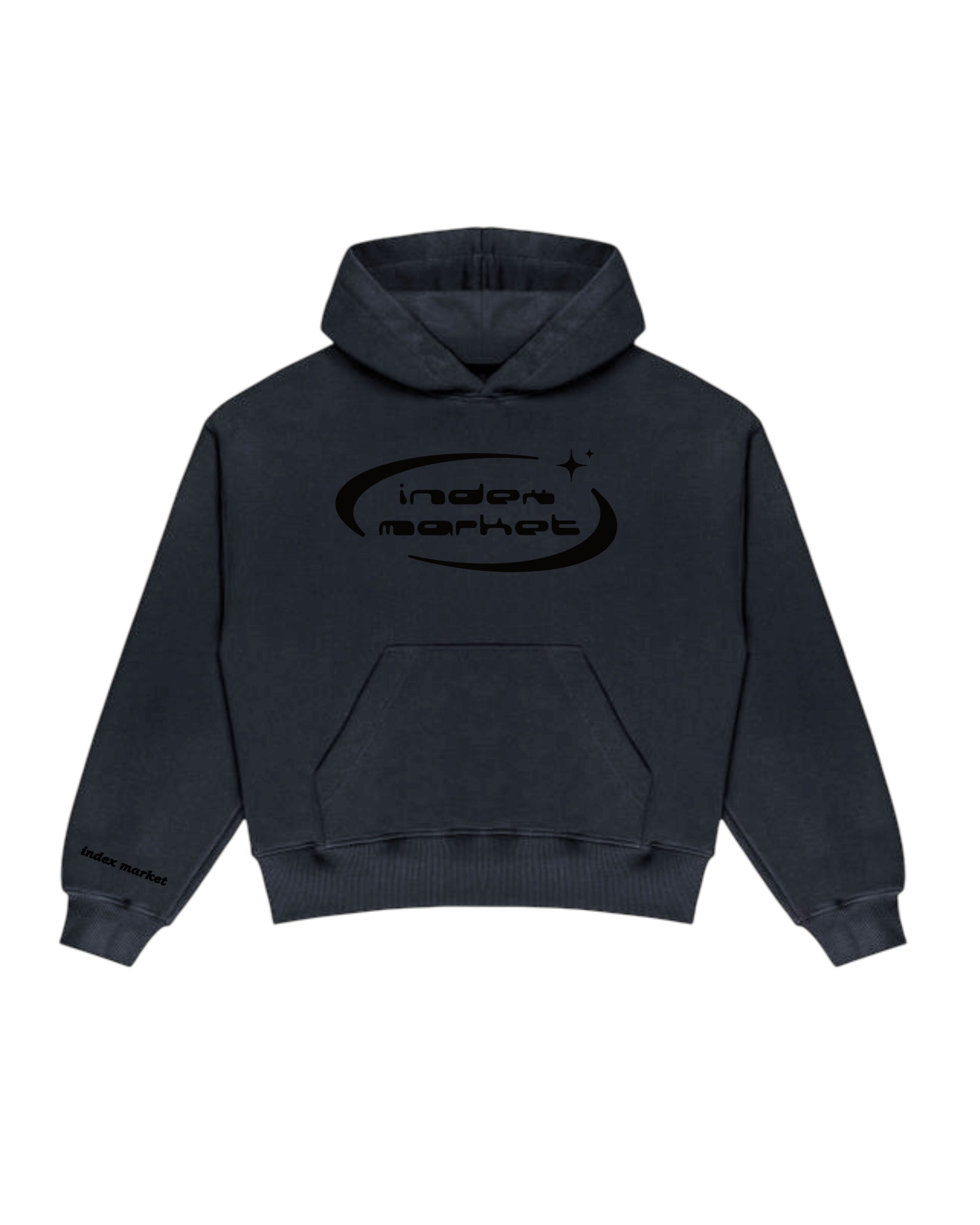 BLUZA Z KAPTUREM INDEX MARKET Y2K LIGHT WASH 5TH ANNIVERSARY