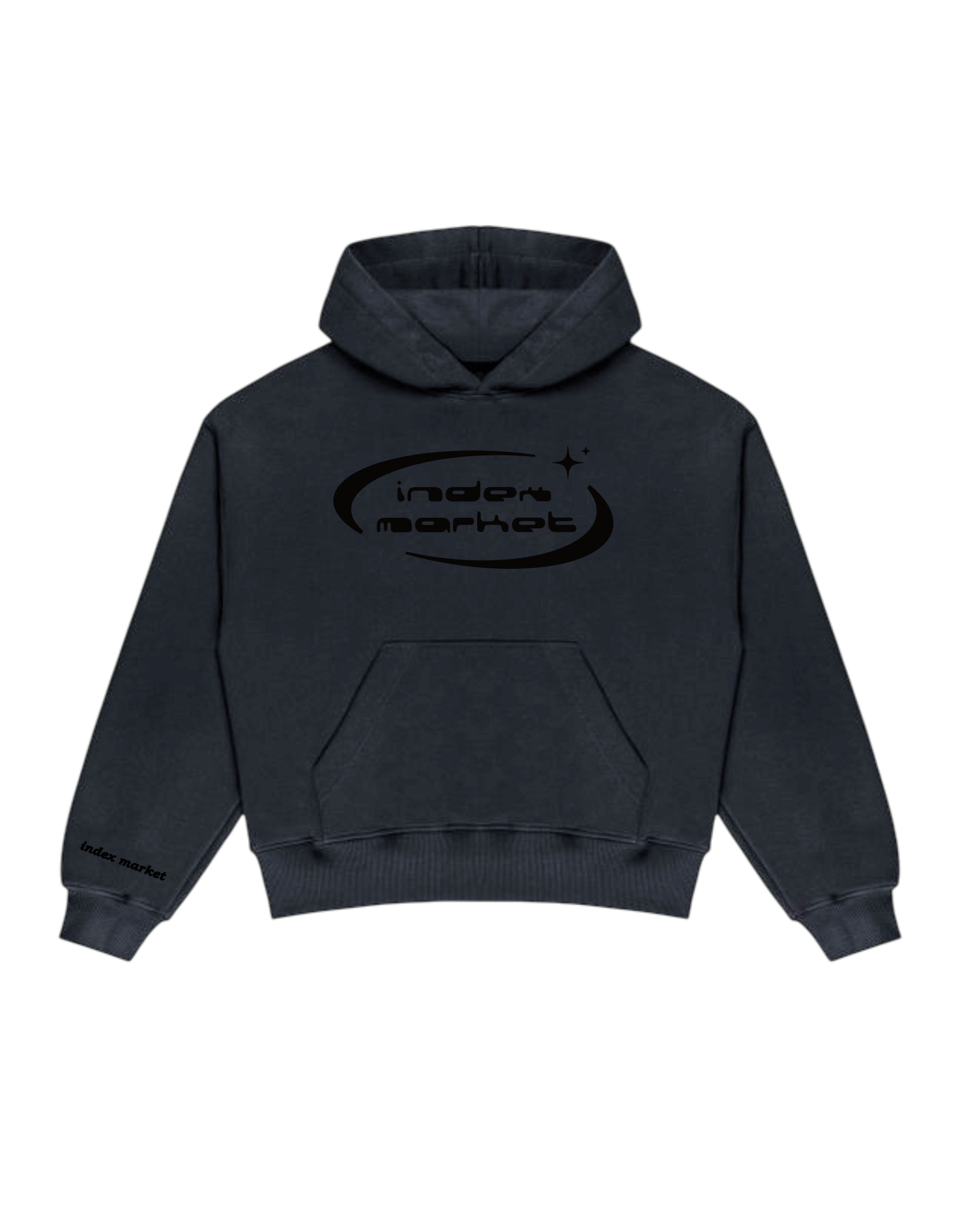 BLUZA Z KAPTUREM INDEX MARKET Y2K LIGHT WASH 5TH ANNIVERSARY